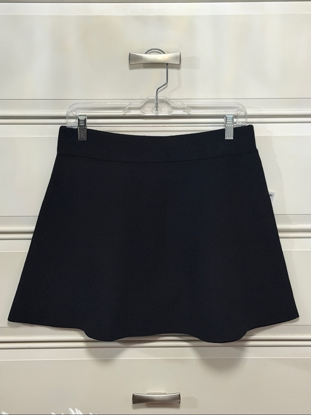 Bar III Black A-Line Mini Skirt